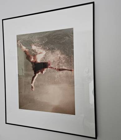 Framed & Matted Art Photography Nude Swimming 90's Gallery Wall 1