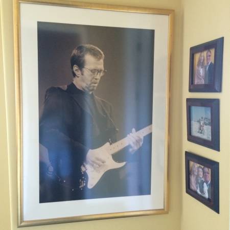ERIC CLAPTON POSTER IN GOLD TRIM FRAME 1