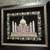 ART Embroidery Zardozi Taj Mahal Textile Architectural Indian Framed 1 thumbnail