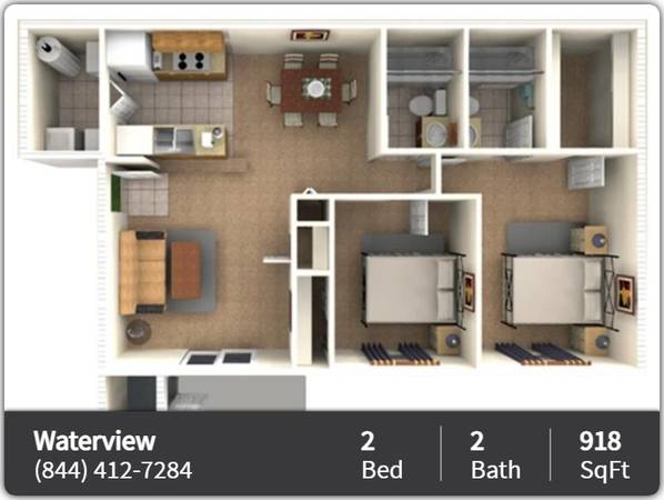 $1,429 / 2br - 918ft2 - Come in as a stranger and stay as a neighbor! 2 Bed/2 Bath/918 SqFt (Hendersonville)63924810646147120
