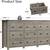New Dresser for Bedroom with 9 Drawers, Farmhouse Wood Chest of Drawers, Wide TV 7 thumbnail