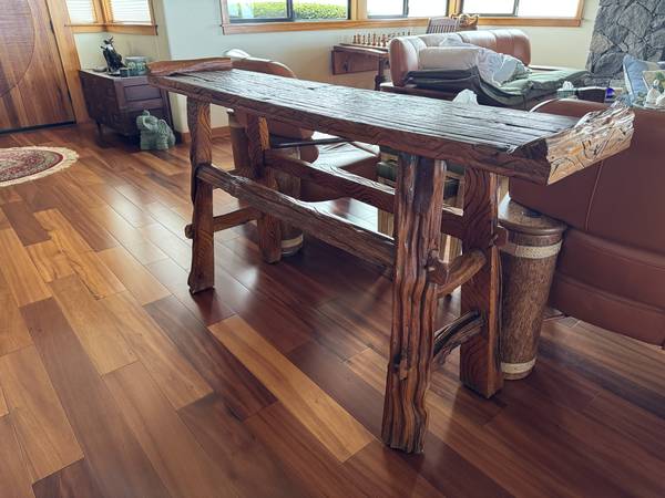 Unique Wood Console Table 1