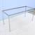 Mid-Century Modern Milo Baughman Glass & Stainless-Steel Desk Table 20 thumbnail