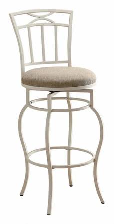 Swivel barstool barstools eggshell finish 29H seat NEW CO-122050 1