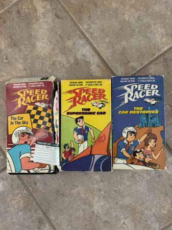 Vintage Speed Racer Animated Series / Cartoon VHS Lot 1
