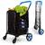 SereneLife compact Foldable grocery Shopping Cart with Removable Liner 1 thumbnail