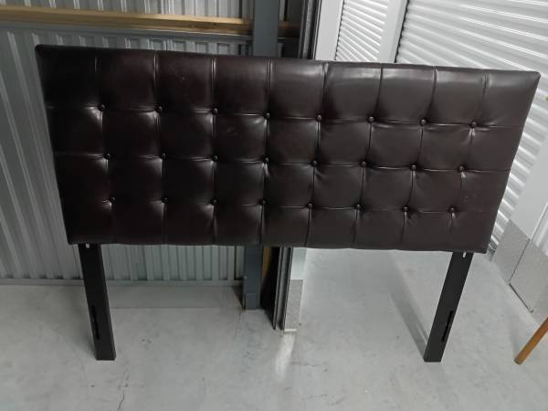 Queen Headboard / Real Leather Material 1