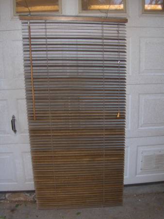 WOOD MINIBLINDS BLINDS 1" SLAT BROWN STAIN VARIOUS SIZES 1