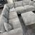 New 99x99 corduroy sectional couch : free delivery 2 thumbnail