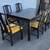 Vintage Asian Mid Century Style Lacquer Dining Table w/6 chairs (A63) 4 thumbnail
