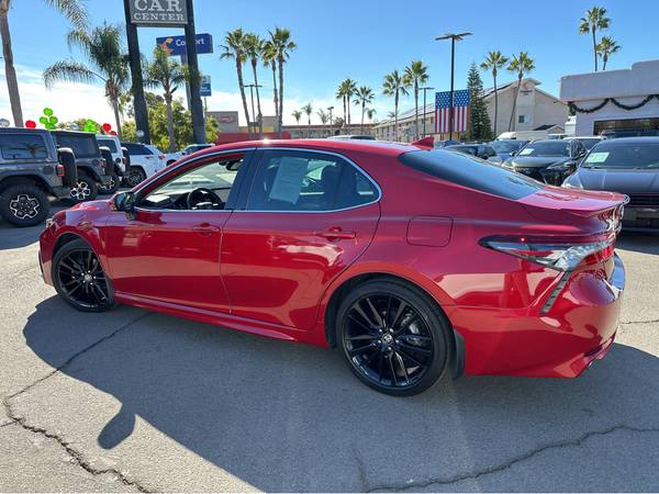 2022 Toyota Camry Hybrid XSE sedan Supersonic Red - $25,997 (CALL 619-345-3175 FOR AVAILABILITY)63440541444225122