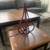 Vintage Sculptural Steel table lamp in the style of Royere A74 2 thumbnail