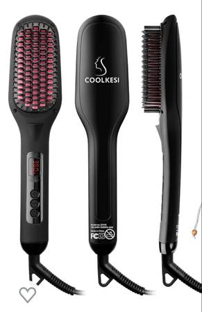 Ionic hair straightener brush 1