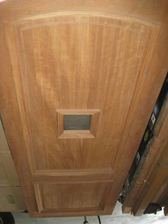 36 X 96 MAHOGANY ENTRY DOOR , SPEAKEASY DOOR 1