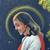 Mid Century / Retro large painted velvet Jesus A350 2 thumbnail