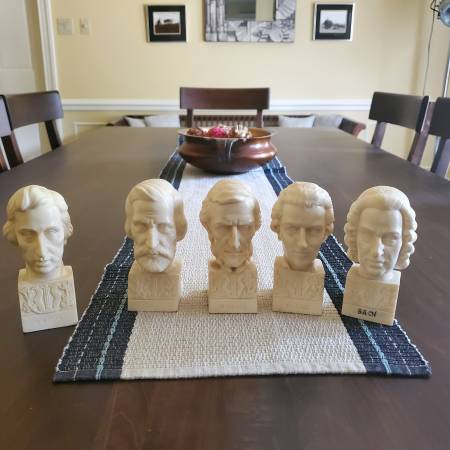 Busts of classical music composers 1