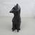 Ceramic Black Fox Statue/Figurine 9 1/2" Tall 3 thumbnail