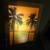 Vintage rippler mirror light w palm trees 3 thumbnail