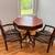 Octagonal card / drum table and 2 chairs 1 thumbnail
