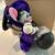 ANNALEE HALLOWEEN MOUSE IN PURPLE CARRYING SKULL ON STICK WITH BLACK K 5 thumbnail