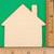 Lot of 12 Unfinished Wood House Cutouts for Crafts 2 3/4in by 2 3/4in 4 thumbnail
