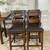 High Pub Dining Table With Display Base & 4 Chairs 9 thumbnail