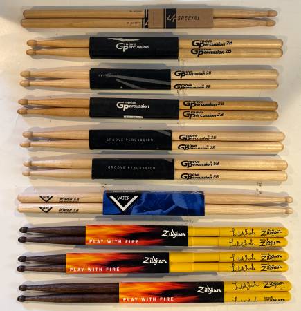 New Assorted Drummer Sticks 1
