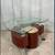 Modern Accent Table With Pull Out Stool 5 thumbnail