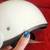 New Lexington Equestrian Helmet LS310, white with visor 7 thumbnail
