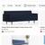 High end couch GEIGER .. gray leather $900 and white cloth 10 thumbnail
