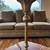 BEAUTIFUL  VINTAGE  BRASS  LAMP  WITH  GORGEOUS  INTRICATE  SHADE 3 thumbnail