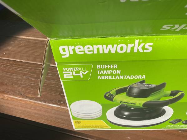 Greenworks - cordless Buffer / Polisher - 24v- new 1