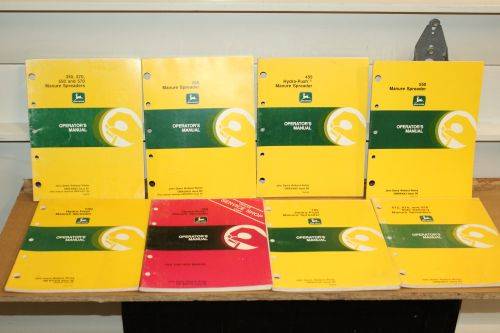 8 John Deere Manure Spreader Operator's Manuals 1