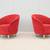 Contemporary Martin Brattrud Kinsale Red Barrel Lounge Chairs, a Pair 6 thumbnail