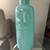 Beautiful Tall Turquoise Blue Glass and Clear Lucite Table Lamp 2 thumbnail