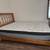 Boho Full Sized bed frame with newer hybrid mattress 2 thumbnail