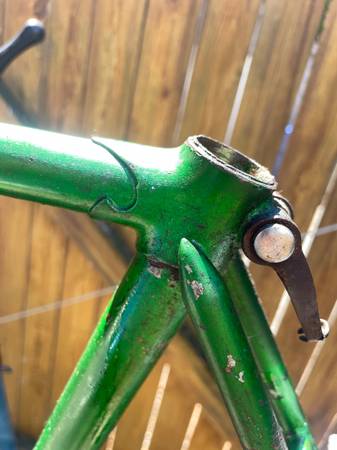 Vintage Lugged Bianchi Frame/ Fork/bars/cranks tall rider 56cm - $40 (Alki West Seattle)63471362491395123