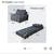 Folding sofa bed convertible chair 2 thumbnail