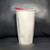 2013 Starbucks Coffee Mug Geometric Faceted White Ceramic Tumbler with Red Lid 7 thumbnail