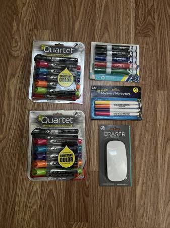White board markers and eraser 1