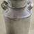 Vintage Milk Can and Lid, 5-Gal. painted silver 3 thumbnail