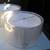 Matching pair modern lamp shades large 18x10.5 round double drum shape 8 thumbnail