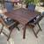 Wood outdoor table and chairs 1 thumbnail