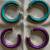 Retro Color Pop Hoop Earring Set 1 thumbnail