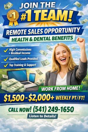 Remote Sales Opportunity-Join THE #1 Team! 1
