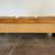 1970s california modern oak leather sofa 12 thumbnail