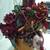 Large Christmas Centerpiece Candle Holder Floral Arrangement Garnet 4 thumbnail