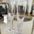 2 Crystal Champagne Flutes with Bubble bases 5 thumbnail