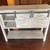 Petite White Cabinet with 2 sliding Barn Doors 3 thumbnail