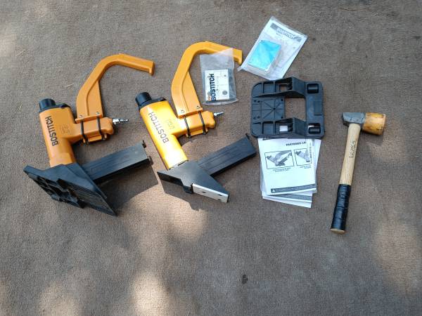 2- Bostitch M111 Pneumatic Staplers with extra parts, Hammer 1
